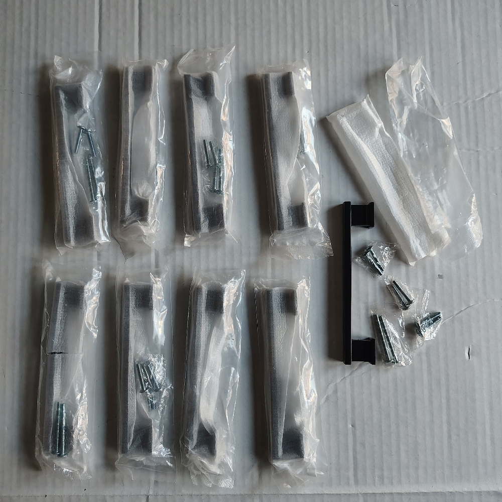 Amerdeco 9 Pack Oil Rubbed Bronze Cabinet Drawer Pulls 5 Inch/128mm Hole Center